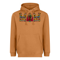 Meerkat mom lady of guadalupe  serape sunflower Heavyweight Hoodie - Jasminsmagicworld