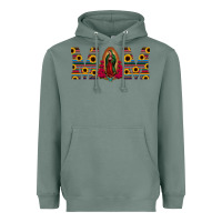 Sage mom lady of guadalupe  serape sunflower Heavyweight Hoodie - Jasminsmagicworld