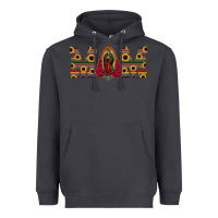 Smoke mom lady of guadalupe  serape sunflower Heavyweight Hoodie - Jasminsmagicworld