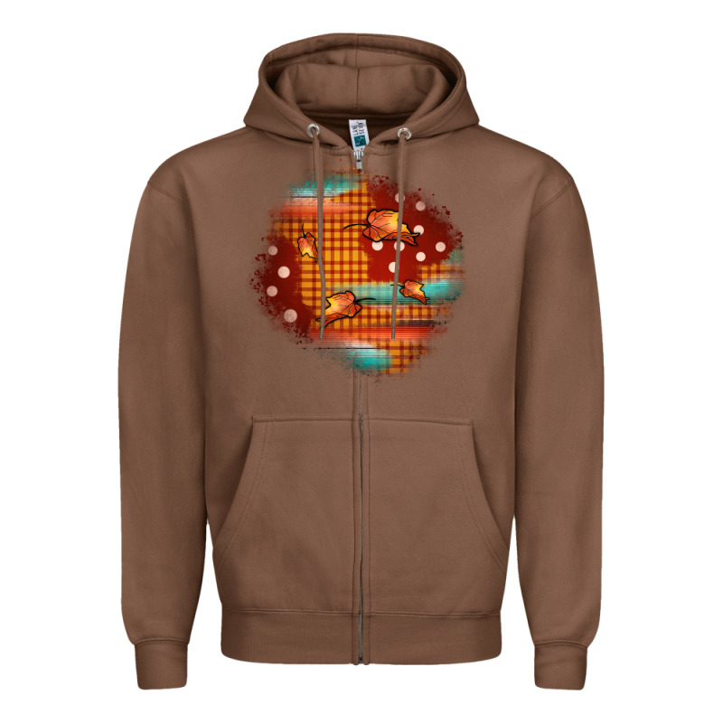Fall Patch Zipper Hoodie by JahusDesignShop | Teevron