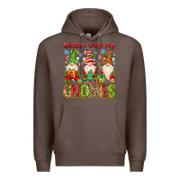Coffee chillin with my gnomies Premium Hoodie - MaliasSmallBusiness