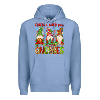 Colony Blue chillin with my gnomies Premium Hoodie - MaliasSmallBusiness