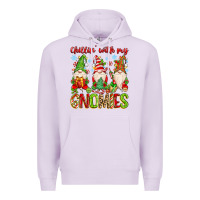 Lilac chillin with my gnomies Premium Hoodie - MaliasSmallBusiness