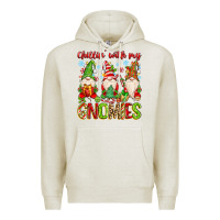 Oatmeal Heather chillin with my gnomies Premium Hoodie - MaliasSmallBusiness
