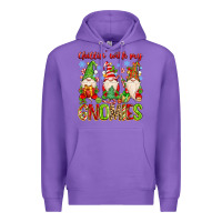 Purple chillin with my gnomies Premium Hoodie - MaliasSmallBusiness