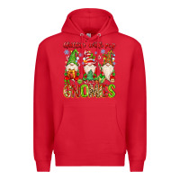 Red chillin with my gnomies Premium Hoodie - MaliasSmallBusiness