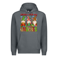 Rock chillin with my gnomies Premium Hoodie - MaliasSmallBusiness
