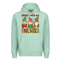 Seafoam chillin with my gnomies Premium Hoodie - MaliasSmallBusiness