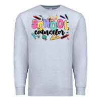 Heather Grey school counselor Premium Sweatshirt - MaliasSmallBusiness