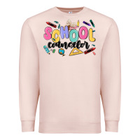 Pale Pink school counselor Premium Sweatshirt - MaliasSmallBusiness