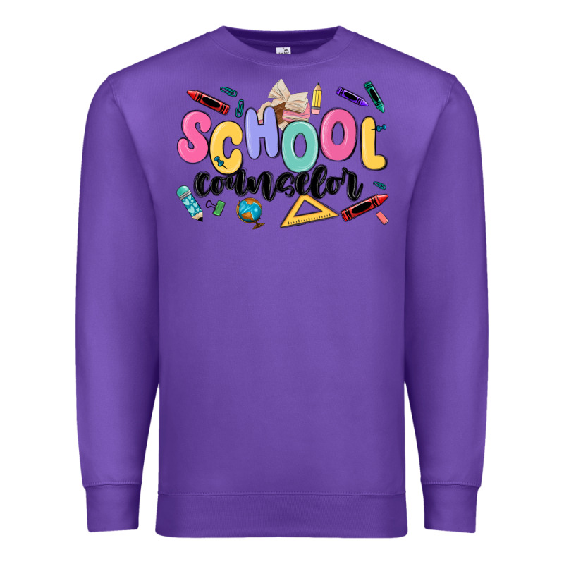 School Counselor Premium Sweatshirt by MaliasSmallBusiness | Teevron