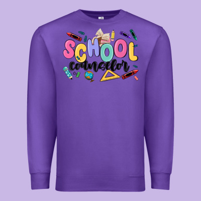 School Counselor Premium Sweatshirt Designed By Maliassmallbusiness