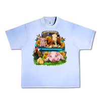 Grape Ice farm truck animals Urban Heavy Tee - Zillion Design Studio