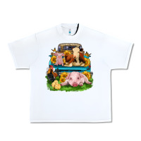 White farm truck animals Urban Heavy Tee - Zillion Design Studio