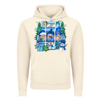 Vintage Artic snowman gnome truck Vintage Hoodie - Zillion Design Studio