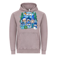 Vintage Zinc snowman gnome truck Vintage Hoodie - Zillion Design Studio
