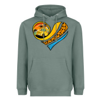 Sage school bus heart Heavyweight Hoodie - Jasminsmagicworld