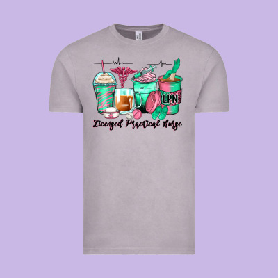 Licensed Practical Nurse Coffee Cups Vintage Tee Designed By Zillion Design Studio