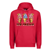 Cardinal floral ice cream Premium Hoodie - AdoDesignShop