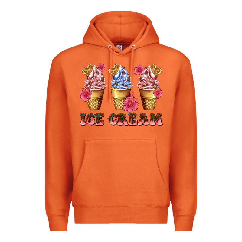 Floral Ice Cream Premium Hoodie by AdoDesignShop | Teevron
