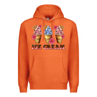 Carrot floral ice cream Premium Hoodie - AdoDesignShop