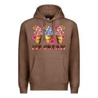 Chestnut floral ice cream Premium Hoodie - AdoDesignShop