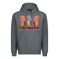 Rock floral ice cream Premium Hoodie - AdoDesignShop