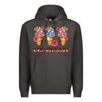 Smoke floral ice cream Premium Hoodie - AdoDesignShop