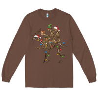 Chestnut Christmas deer and skeletons Long Sleeve Tee - FaDigitalArtStudio