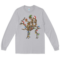 Moon Dust Christmas deer and skeletons Long Sleeve Tee - FaDigitalArtStudio