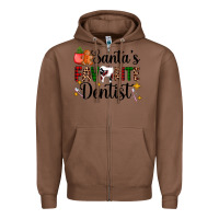 Chestnut santa's favorite dentist Zipper Hoodie - AdoDesignShop