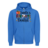 True Royal santa's favorite dentist Zipper Hoodie - AdoDesignShop