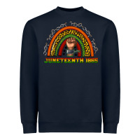 Navy juneteenth 1865 rainbow Heavyweight Sweatshirt - texasbilliewilder