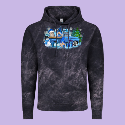Snow Gnome Truck Vintage Hoodie Designed By Zillion Design Studio