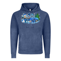 Vintage Denim snow gnome truck Vintage Hoodie - Zillion Design Studio