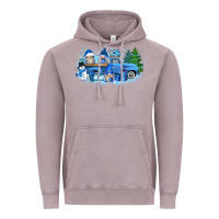 Vintage Zinc snow gnome truck Vintage Hoodie - Zillion Design Studio