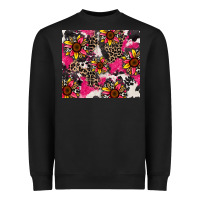 Black sunflower cowhide Heavyweight Sweatshirt - Zillion Design Studio