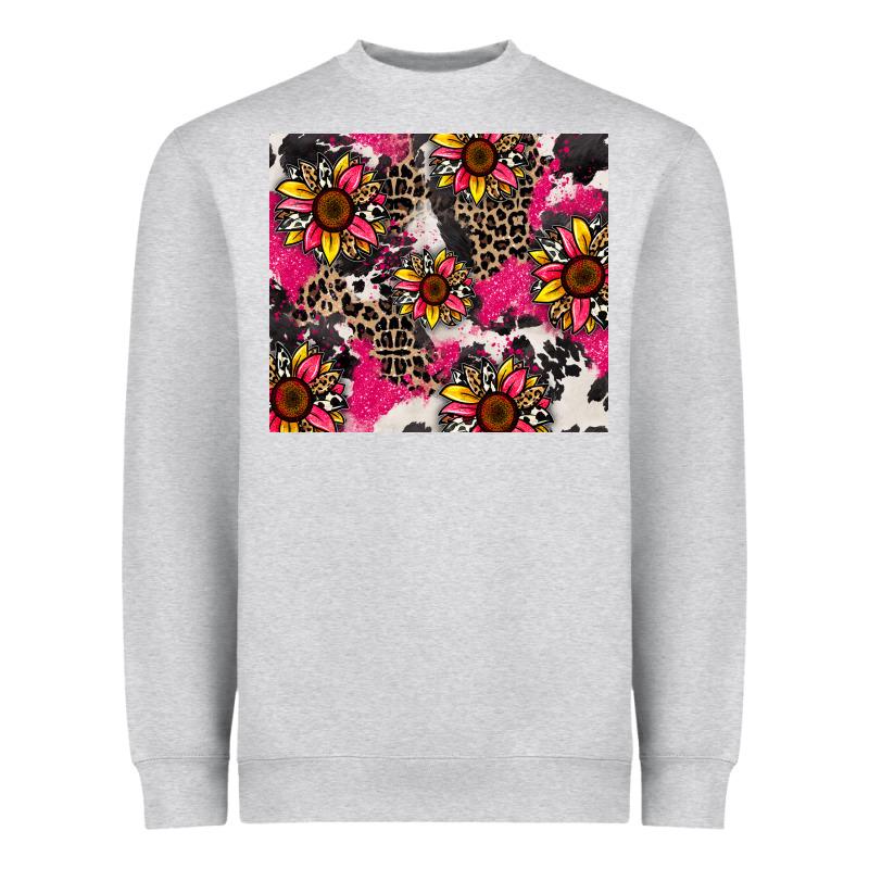 Sunflower Cowhide Heavyweight Sweatshirt by Zillion Design Studio | Teevron