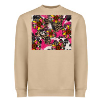 Mushroom sunflower cowhide Heavyweight Sweatshirt - Zillion Design Studio