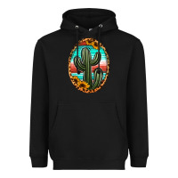 Black serape and sunflower cactus Heavyweight Hoodie - Jasminsmagicworld