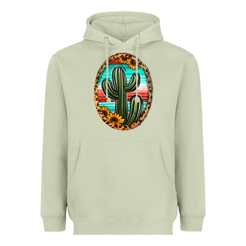 Serape And Sunflower Cactus Heavyweight Hoodie by Jasminsmagicworld | Teevron