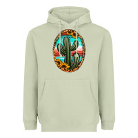 Matcha serape and sunflower cactus Heavyweight Hoodie - Jasminsmagicworld