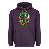Plum serape and sunflower cactus Heavyweight Hoodie - Jasminsmagicworld