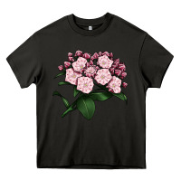 Asphalt Mountain Laurel Flower Illustrations Heavy Core Tee - LillyAllenDesigns