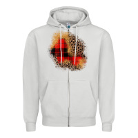Dove Grey christmas patch Zipper Hoodie - JahusDesignShop