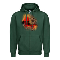 Sports Green christmas patch Zipper Hoodie - JahusDesignShop