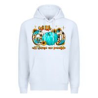 White with god all things are possible Premium Hoodie - MaliasSmallBusiness