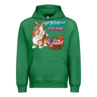 Emerald Happy Easter Bunny And Egg Basket Urban Hoodie - RanaPortraitStore