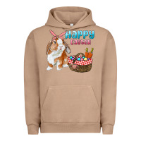 Pigment Burro Happy Easter Bunny And Egg Basket Urban Hoodie - RanaPortraitStore