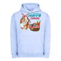 Pigment Grape Ice Happy Easter Bunny And Egg Basket Urban Hoodie - RanaPortraitStore